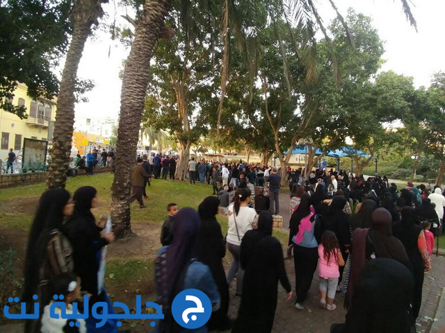 مسيرة احتجاجية في يافا ضد قانون منع صوت الآذان